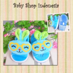 S644 Sandal Boneka Bunny 70 Biru  large